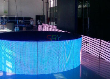 China A cor completa interna conduzida curvou a exposição, exposição de diodo emissor de luz impermeável HD de 6mm fornecedor