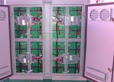 armário 8000cd/sqm da tela do diodo emissor de luz de 1R1G1B IP65 P16 com material de aço do armário fornecedor