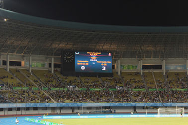 exposição de diodo emissor de luz estática do perímetro do estádio de 8000 lêndeas, tela do estádio de futebol da cor completa fornecedor