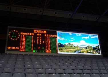 Grande exposição de diodo emissor de luz do perímetro do estádio de 8mm, placar do diodo emissor de luz da cor SMD3535 completa fornecedor