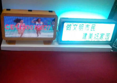 pontos da exposição de diodo emissor de luz 27777 do táxi de 3G SMD/tela móvel do diodo emissor de luz do telhado carro de Sqm para anunciar fornecedor