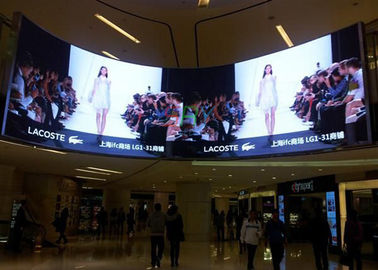 painéis curvados passo do diodo emissor de luz do pixel de 5mm 1/16 de exposição de diodo emissor de luz atual constante do anúncio publicitário da varredura fornecedor