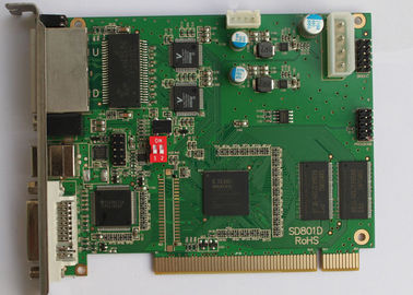 Diodo emissor de luz síncrono do RGB dos acessórios da exposição de diodo emissor de luz de Linsn TS802 que envia o cartão fornecedor
