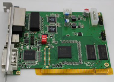 Diodo emissor de luz síncrono do RGB dos acessórios da exposição de diodo emissor de luz de Linsn TS802 que envia o cartão fornecedor