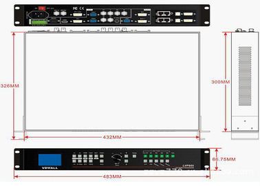 Acessórios da exposição de diodo emissor de luz da cor completa HDMI, processador video da tela do diodo emissor de luz para o arrendamento fornecedor