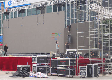 3D tela conduzida exterior clara super do vídeo p6 que pendura no fardo para a mostra do concerto fornecedor