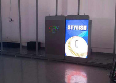 propaganda de cartaz fixa interna portátil popular da tela de exposição do diodo emissor de luz de 3mm, forma de Iphone fornecedor