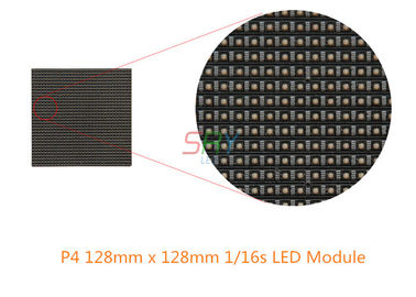 P4 módulo interno 1/16s da exposição de diodo emissor de luz de 128mm x de 128mm COM diodo emissor de luz preto fornecedor
