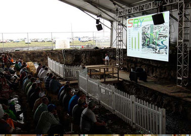 3D tela conduzida exterior clara super do vídeo p6 que pendura no fardo para a mostra do concerto fornecedor