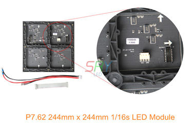 P7.62 varredura interna do módulo 1/16 da exposição de diodo emissor de luz da cor completa de 244mm x de 244mm fornecedor