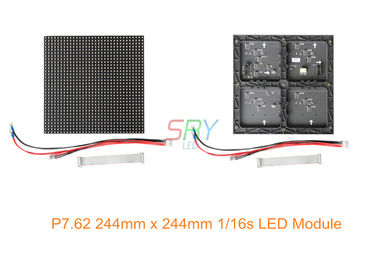 P7.62 varredura interna do módulo 1/16 da exposição de diodo emissor de luz da cor completa de 244mm x de 244mm fornecedor
