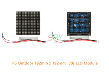 Varredura impermeável do módulo 1/8 do diodo emissor de luz do módulo exterior alto da exposição de diodo emissor de luz da definição 6mm/cor completa fornecedor