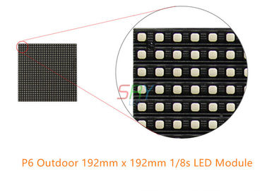 Varredura impermeável do módulo 1/8 do diodo emissor de luz do módulo exterior alto da exposição de diodo emissor de luz da definição 6mm/cor completa fornecedor