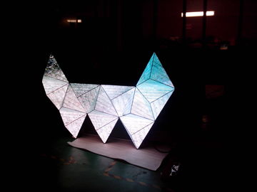 Forme à mesa 3D do DJ a exposição de diodo emissor de luz fixa interna o passo criativo 6.15mm fornecedor