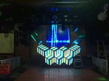 Forme à mesa 3D do DJ a exposição de diodo emissor de luz fixa interna o passo criativo 6.15mm fornecedor