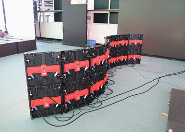 PH5.95 500mm x 500mm curvou as telas do diodo emissor de luz, exposição de painéis conduzida curvada IP65 fornecedor