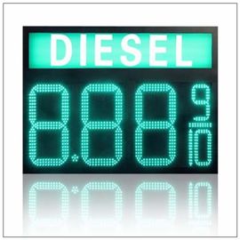 Exposição de mensagem movente do diodo emissor de luz do verde dianteiro do acesso para o preço do petróleo do posto de gasolina fornecedor