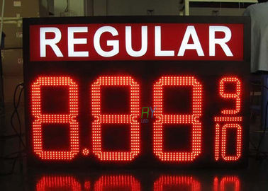 O preço do petróleo 8888 conduziu o sinal, brilho alto movente de exposição de mensagem do diodo emissor de luz fornecedor