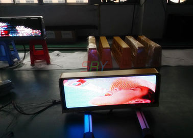 A exposição exterior da propaganda do diodo emissor de luz do táxi P5, 192 x 64 pontilha a exposição de diodo emissor de luz feito-à-medida da parte superior do táxi fornecedor