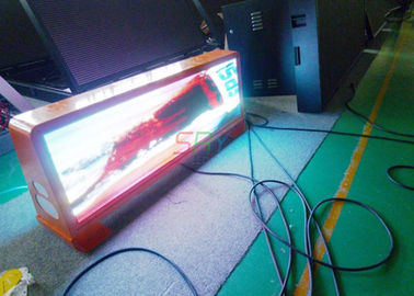 A exposição exterior da propaganda do diodo emissor de luz do táxi P5, 192 x 64 pontilha a exposição de diodo emissor de luz feito-à-medida da parte superior do táxi fornecedor